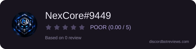 Rating widget preview for NexCore#9449