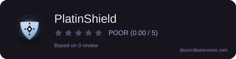 Rating widget preview for PlatinShield