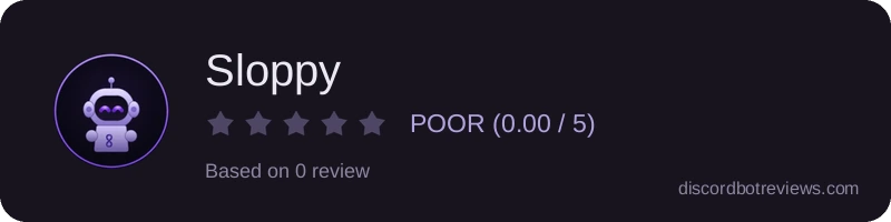 Rating widget preview for Sloppy