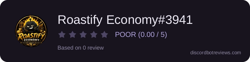 Rating widget preview for Roastify Economy#3941