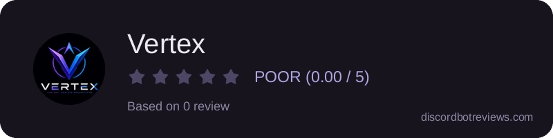 Rating widget preview for Vertex