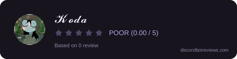 Rating widget preview for 𝓚𝓸𝓭𝓪