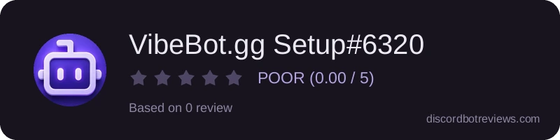 Rating widget preview for VibeBot.gg Setup#6320