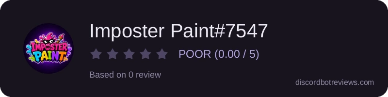 Rating widget preview for Imposter Paint#7547