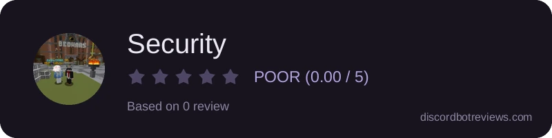 Rating widget preview for Security