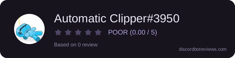 Rating banner for Automatic Clipper#3950