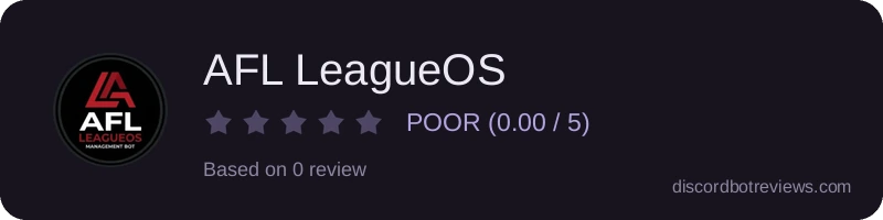 Rating widget preview for AFL LeagueOS