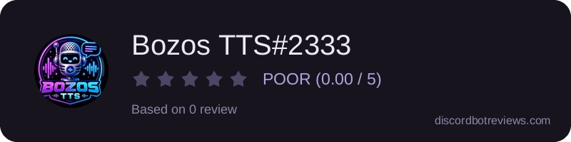 Rating widget preview for Bozos TTS#2333