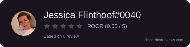 Rating widget preview for Jessica Flinthoof#0040