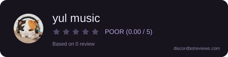 Rating banner for yul music