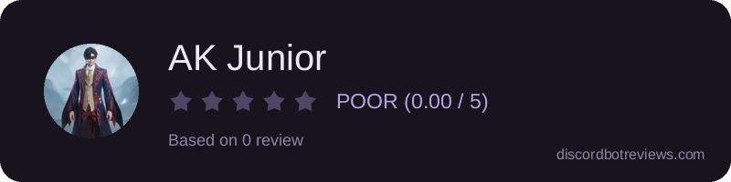 Rating widget preview for AK Junior