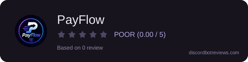 Rating widget preview for PayFlow