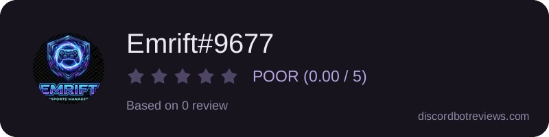 Rating widget preview for Emrift#9677