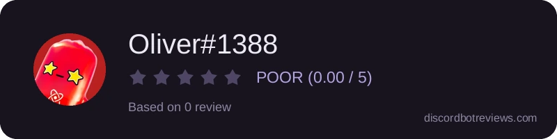Rating widget preview for Oliver#1388