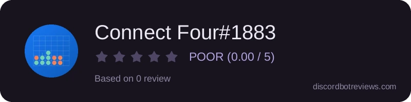 Rating widget preview for Connect Four#1883