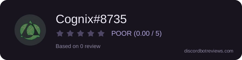 Rating banner for Cognix#8735