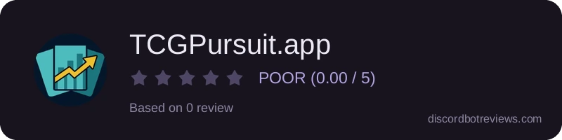 Rating widget preview for TCGPursuit.app