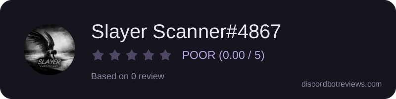 Rating widget preview for Slayer Scanner#4867