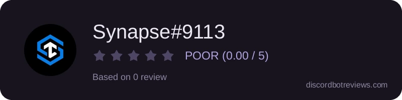 Rating banner for Synapse#9113