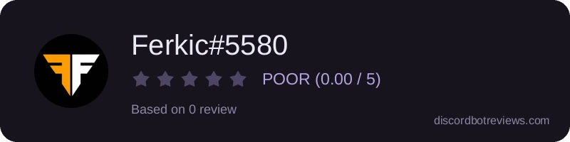 Rating banner for Ferkic#5580