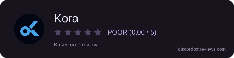 Rating widget preview for Kora