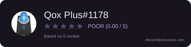 Rating widget preview for Qox Plus#1178
