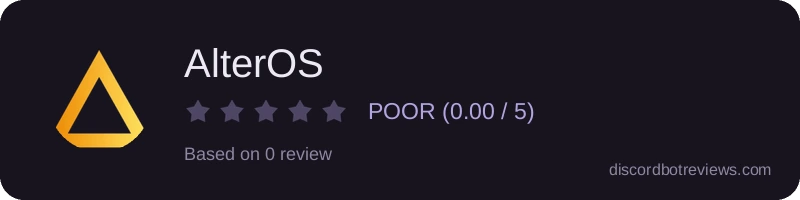 Rating widget preview for AlterOS