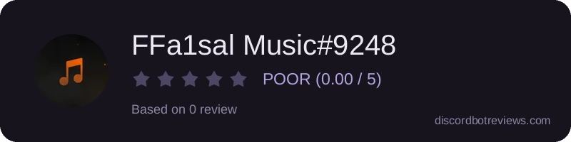 Rating widget preview for FFa1sal Music#9248