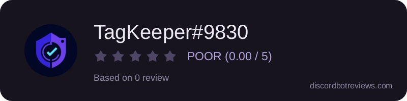 Rating widget preview for TagKeeper#9830