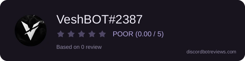 Rating widget preview for VeshBOT#2387