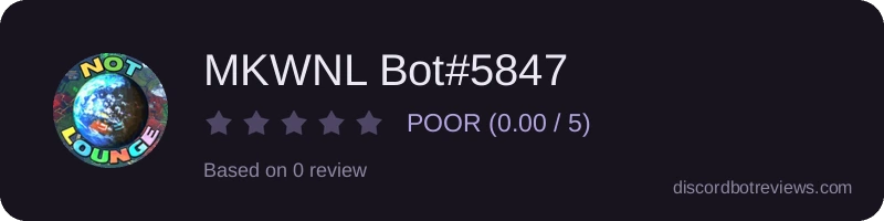 Rating widget preview for MKWNL Bot#5847