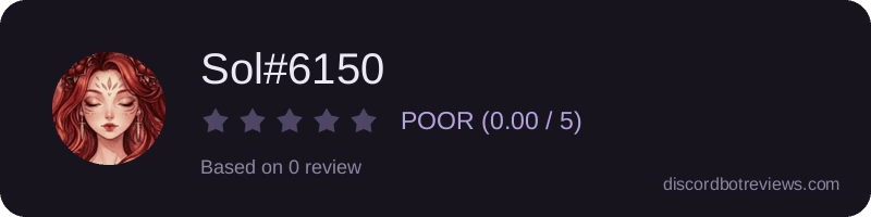 Rating widget preview for Sol#6150