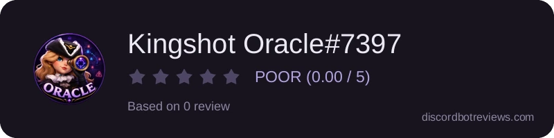Rating widget preview for Kingshot Oracle#7397