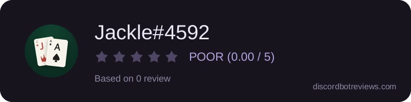 Rating widget preview for Jackle#4592