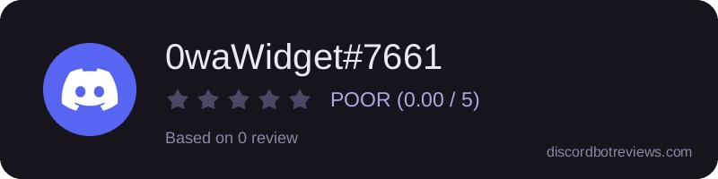 Rating widget preview for 0waWidget#7661