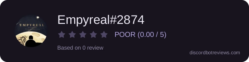 Rating widget preview for Empyreal#2874