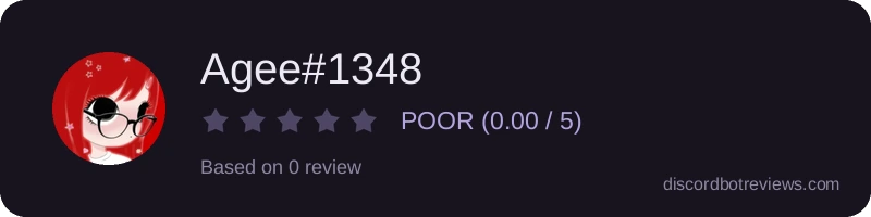 Rating widget preview for Agee#1348