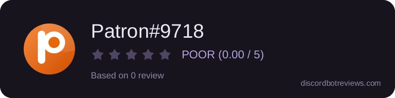 Rating widget preview for Patron#9718