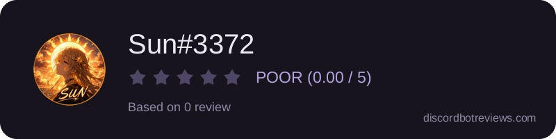 Rating widget preview for Sun#3372