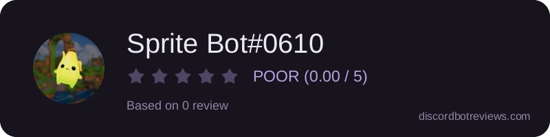 Rating banner for Sprite Bot#0610