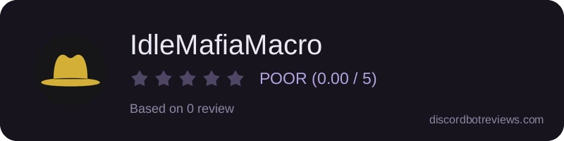 Rating widget preview for IdleMafiaMacro
