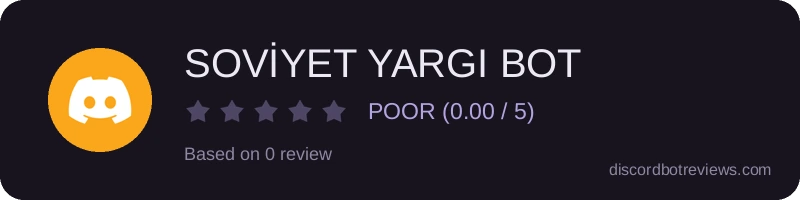 Rating widget preview for SOVİYET YARGI BOT