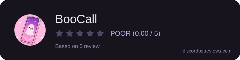 Rating banner for BooCall