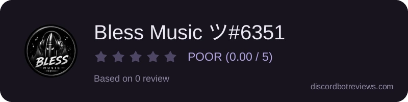 Rating widget preview for Bless Music ツ#6351