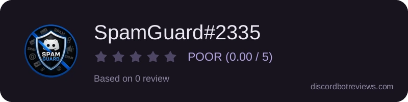 Rating widget preview for SpamGuard#2335