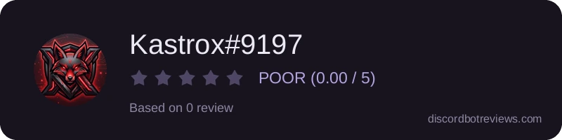 Rating widget preview for Kastrox#9197