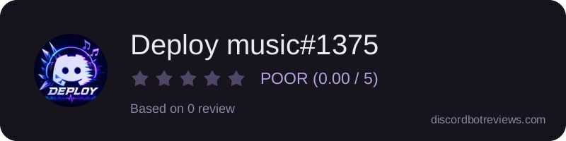 Rating widget preview for Deploy music#1375