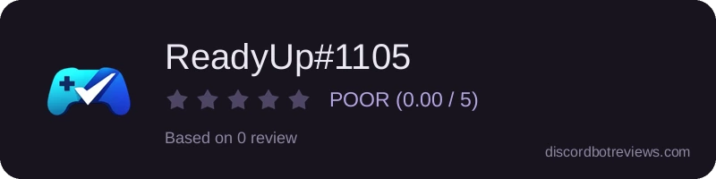 Rating widget preview for ReadyUp#1105