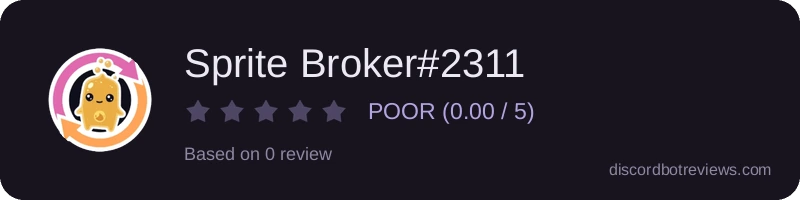 Rating banner for Sprite Broker#2311