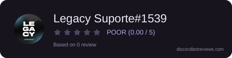 Rating widget preview for Legacy Suporte#1539